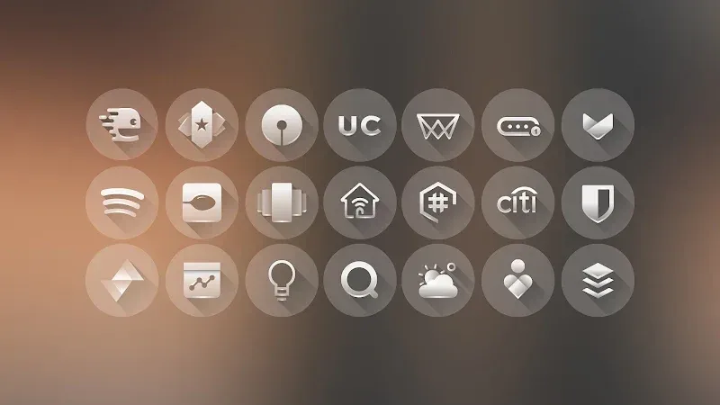 Capture d'écran 5 de Glass UI Icon Pack