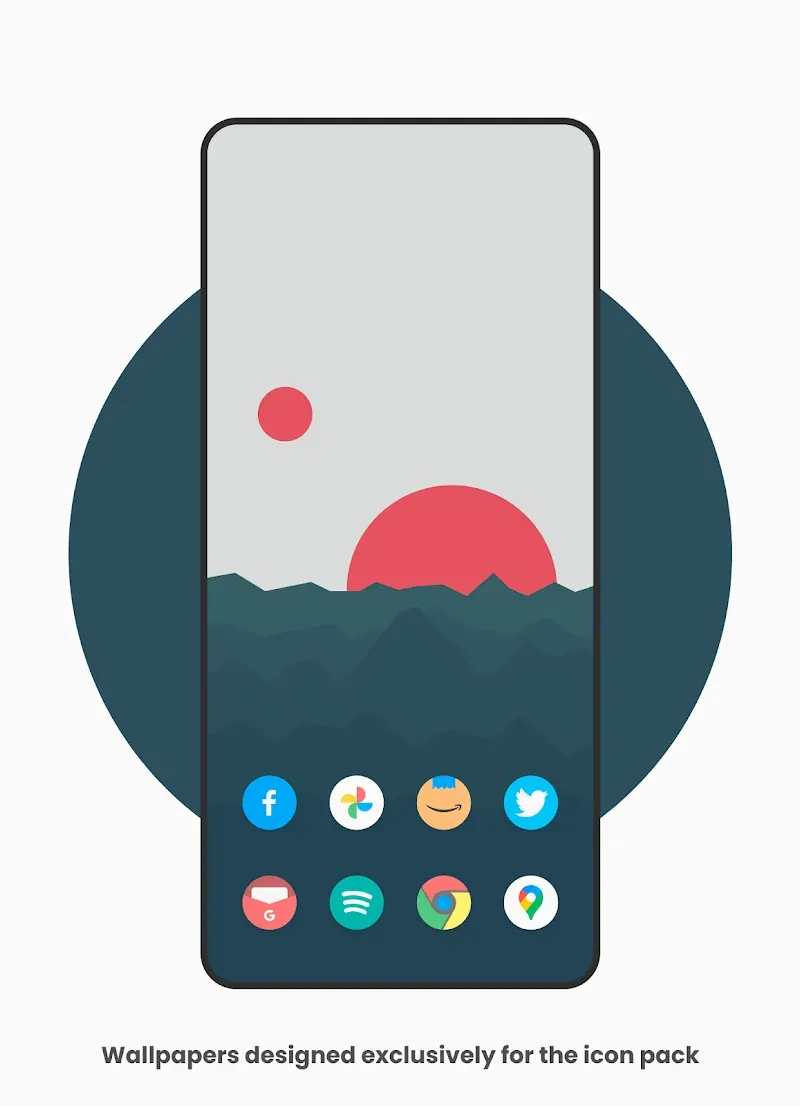 Capture d'écran 3 de Flat Pie - Icon Pack