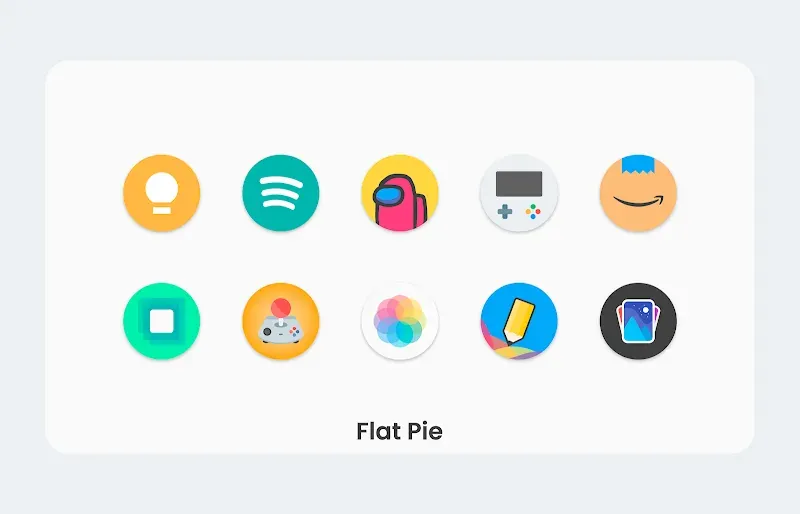 Capture d'écran 6 de Flat Pie - Icon Pack