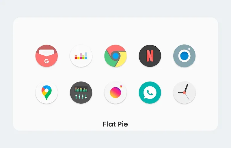 Capture d'écran 5 de Flat Pie - Icon Pack