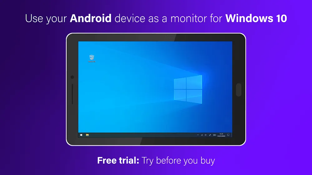 Captura de pantalla de la aplicación SuperDisplay 2