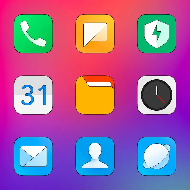 Capture d'écran MIUI HD - Icon Pack 2