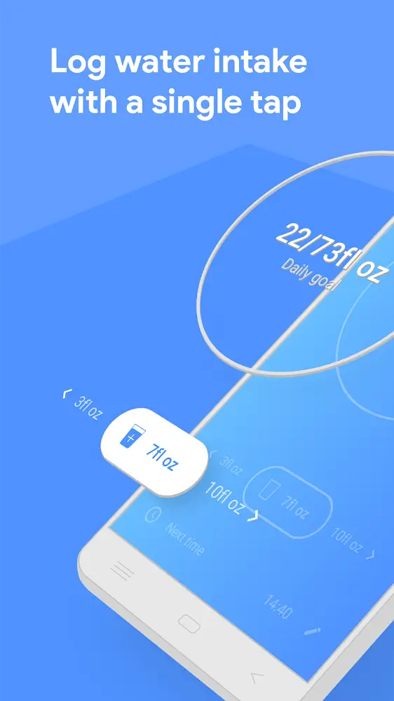 Capture d'écran 2 de l'application Water Tracker & Reminder