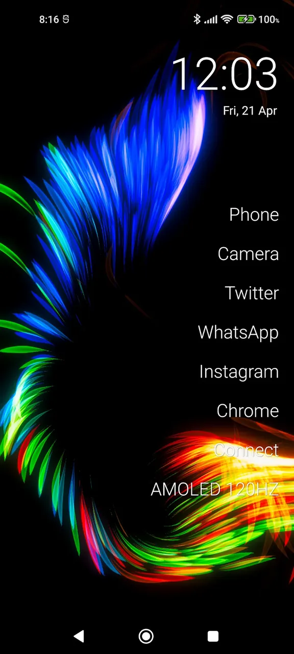Capture d'écran AMOLED 120HZ 3