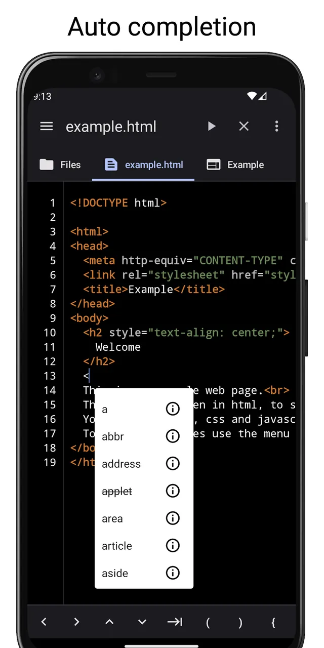 WebCode capture d'écran 4