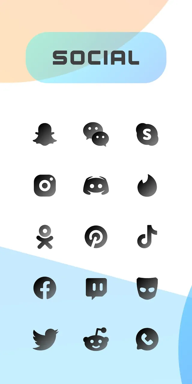 CHIC DARK Icon Pack capture d'écran 4