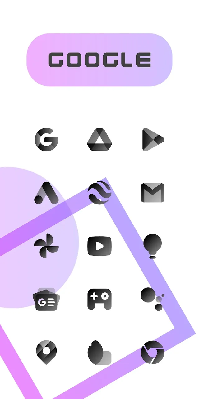 CHIC DARK Icon Pack capture d'écran 2