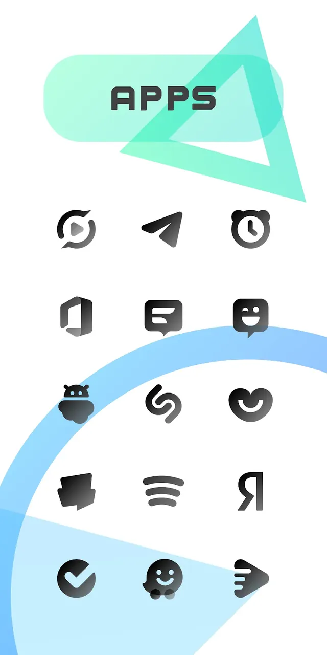 CHIC DARK Icon Pack capture d'écran 5