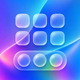 Liquid Launcher: Glass UI