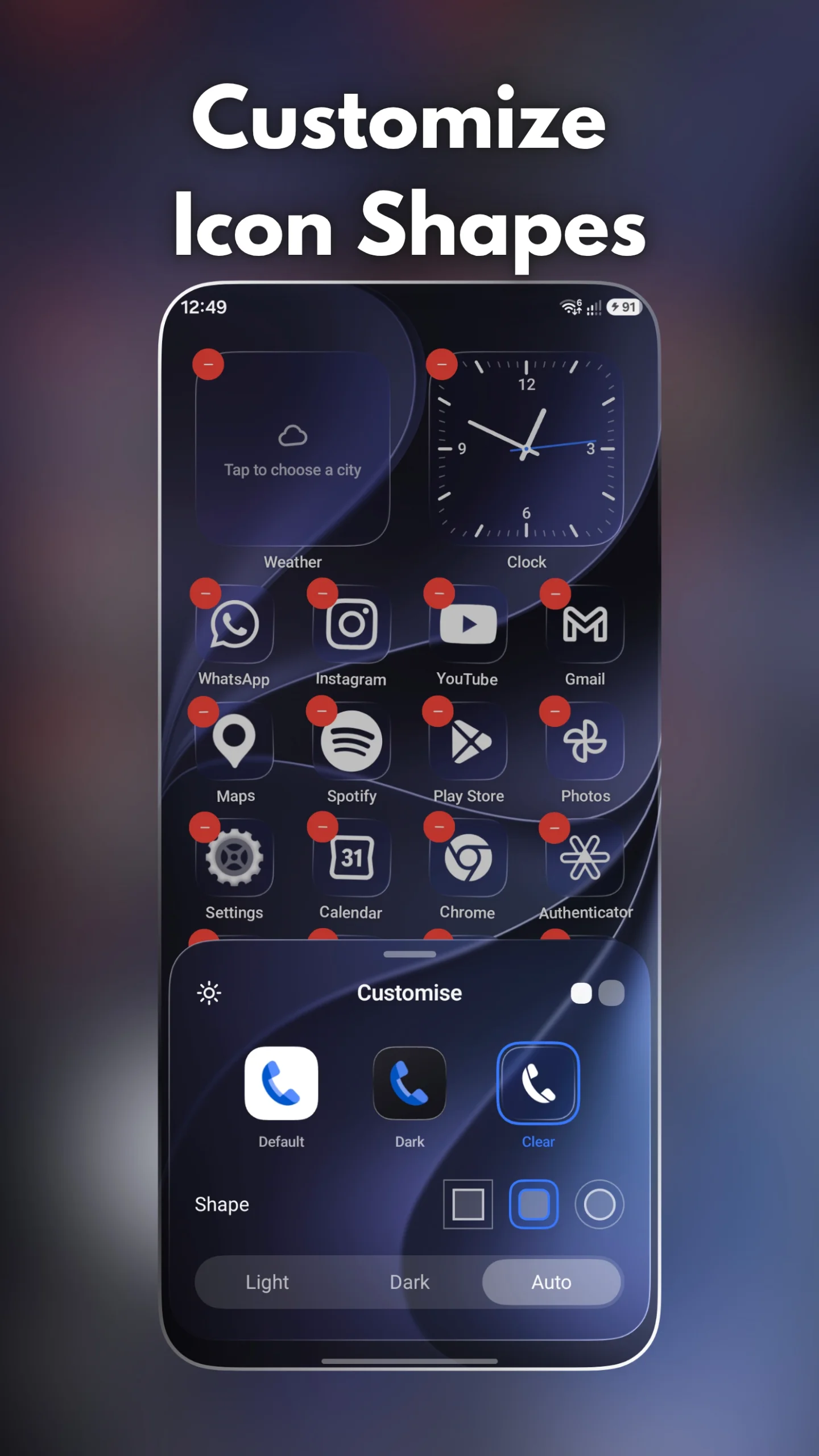 Aperçu capture d'écran 5 - Liquid Launcher: Glass UI