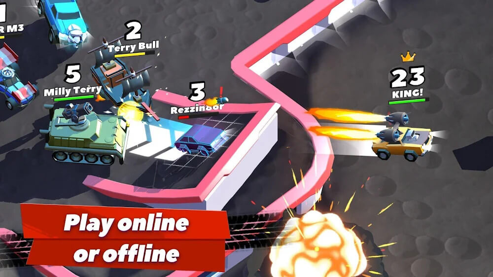 Capture d'écran de gameplay 4 de Crash of Cars