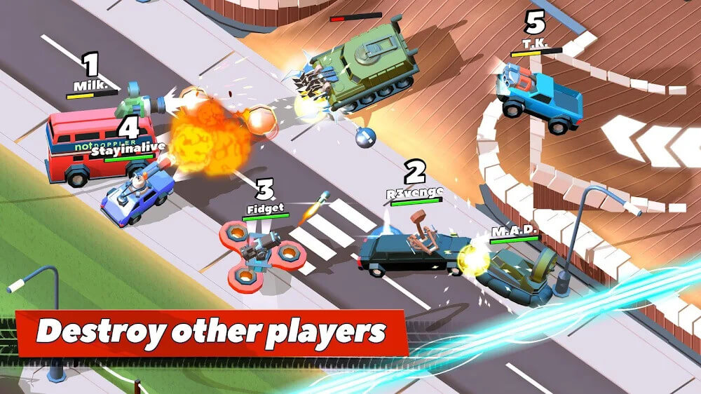 Capture d'écran de gameplay 2 de Crash of Cars