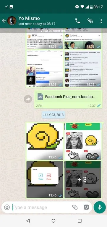 Capture d'écran GBWhatsApp 4