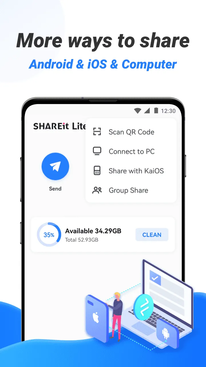 Aperçu de l'application SHAREit Lite 5