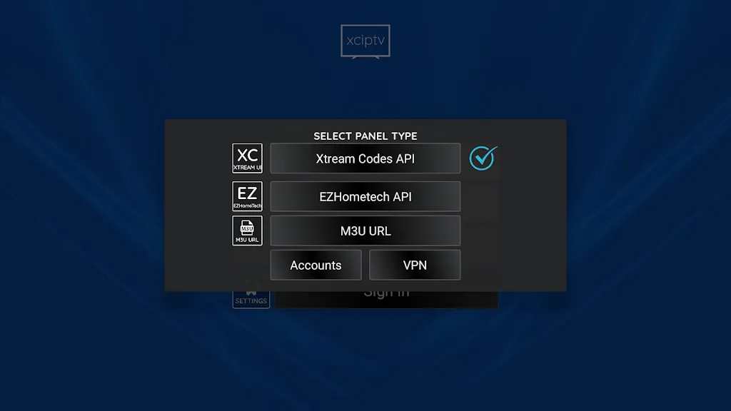 Capture d'écran XCIPTV 4