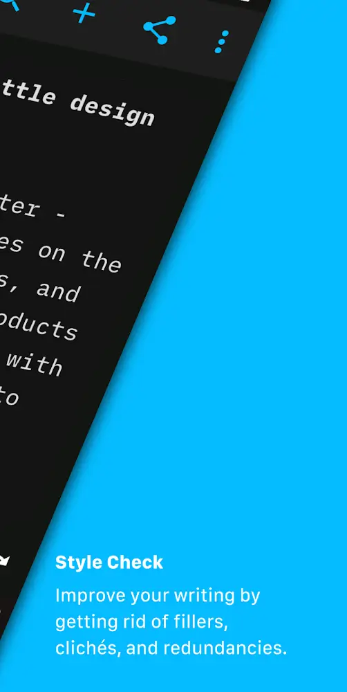 Capture d'écran de l'application iA Writer 4