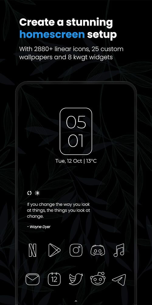 Capture d'écran 2 de Vera Outline White Icon Pack