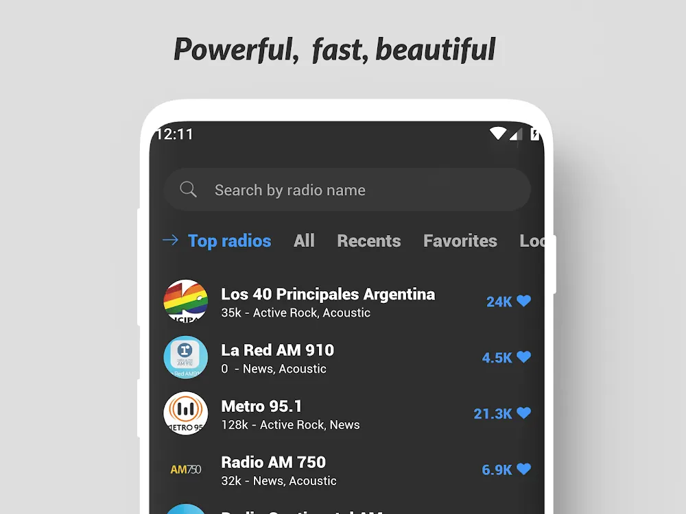 Aperçu 2 de l'application World Radio FM Online