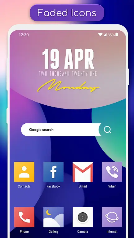 Capture d'écran de prévisualisation 6 de Faded - Icon Pack