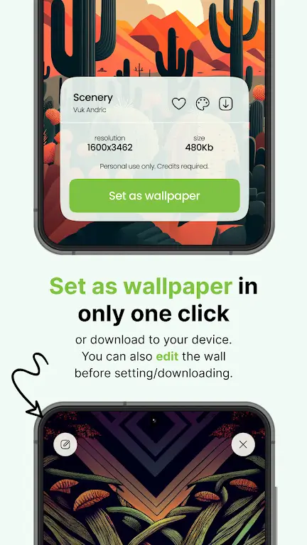 Aperçu de capture d'écran 6 de One4Wall: AI Wallpapers
