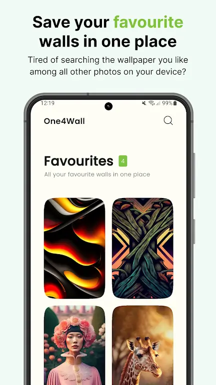 Aperçu de capture d'écran 5 de One4Wall: AI Wallpapers