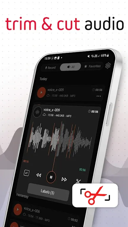 Capture d'écran VoiceX 3