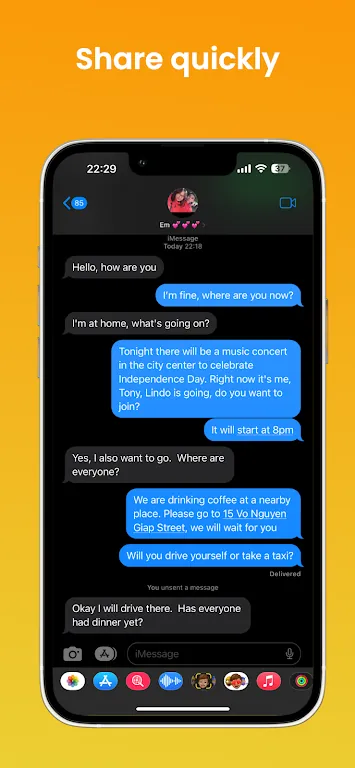 Messages iOS 17 capture d'écran 7