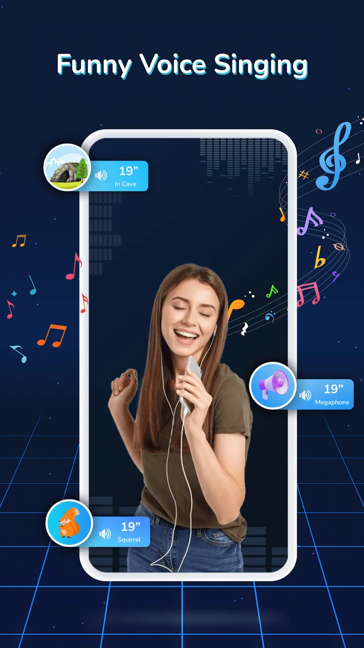 Aperçu de l'application Voice Changer & Sound Effects 7