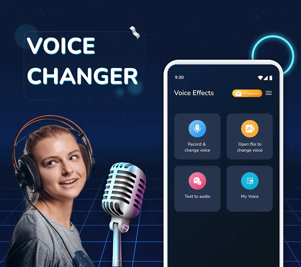 Aperçu de l'application Voice Changer & Sound Effects 2