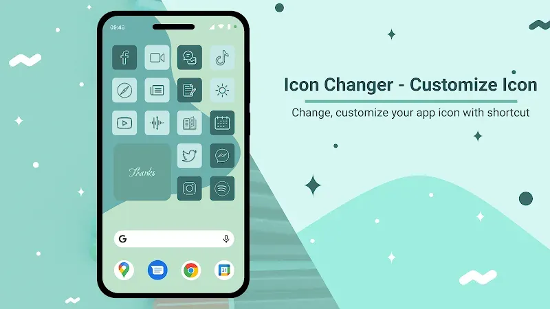 Capture d'écran 2 d'Icon Changer - Customize Icon