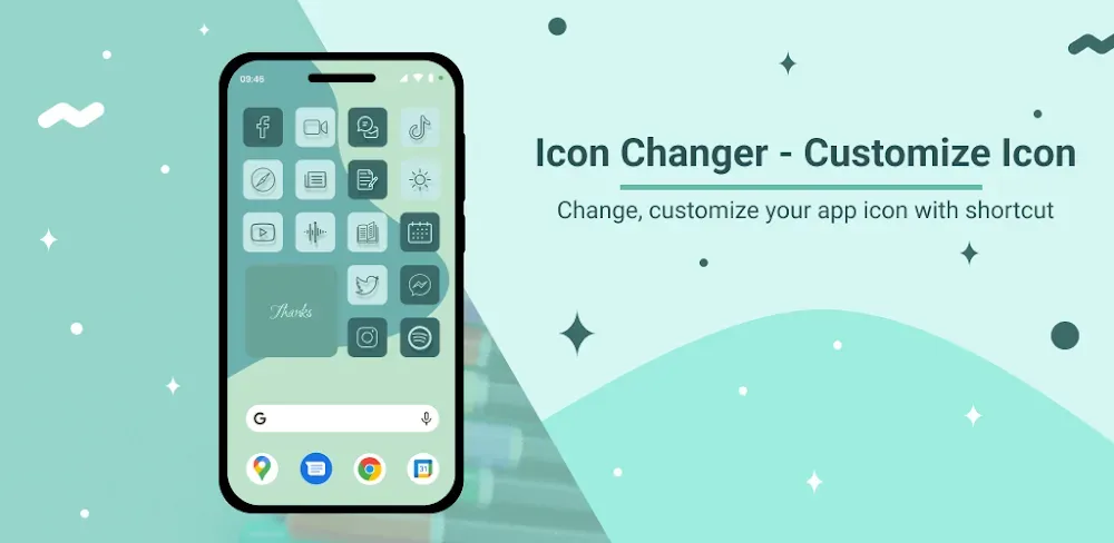 Capture d'écran 1 d'Icon Changer - Customize Icon