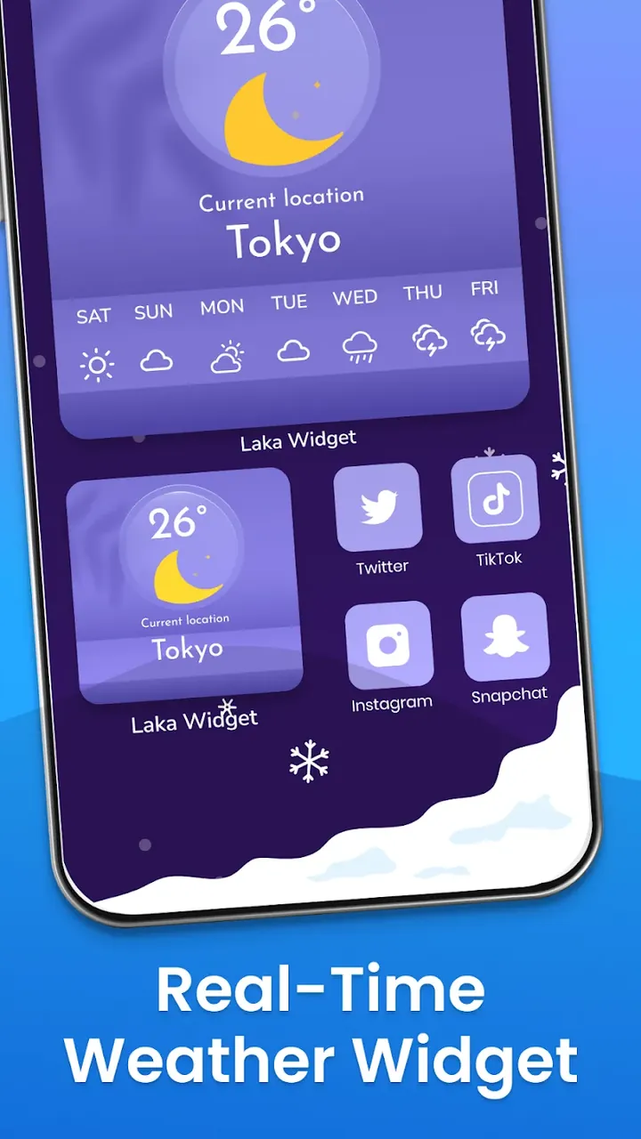 Aperçu de l'application Laka Widgets 5