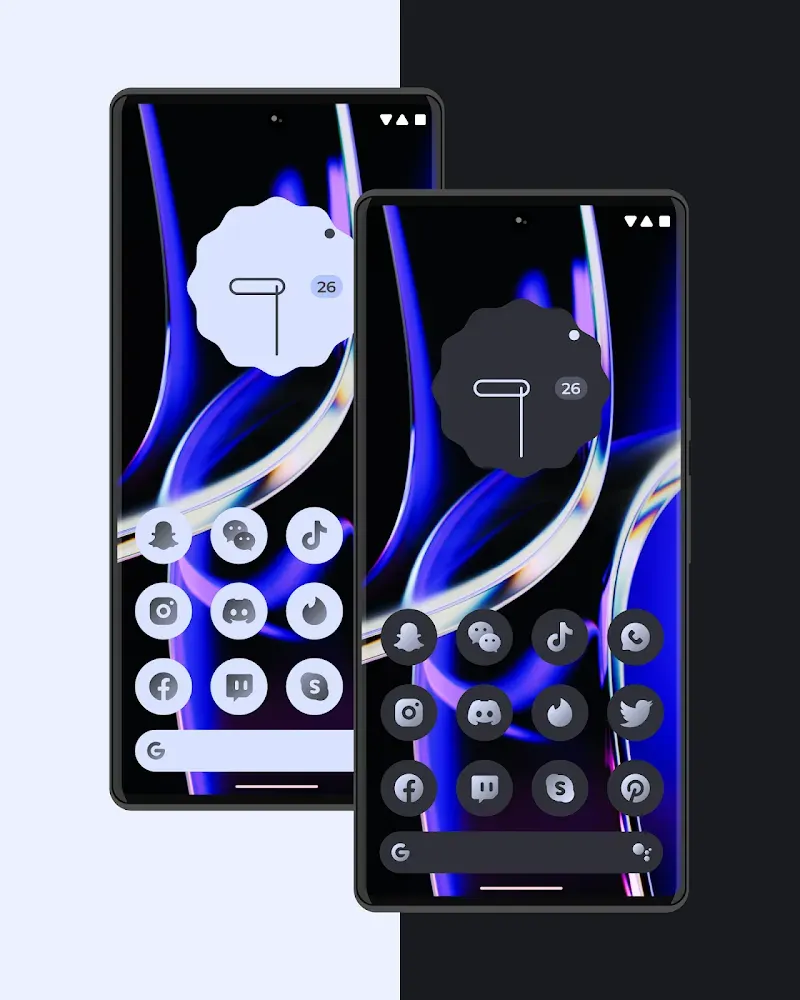Capture d'écran 3 de Saga Material You icons