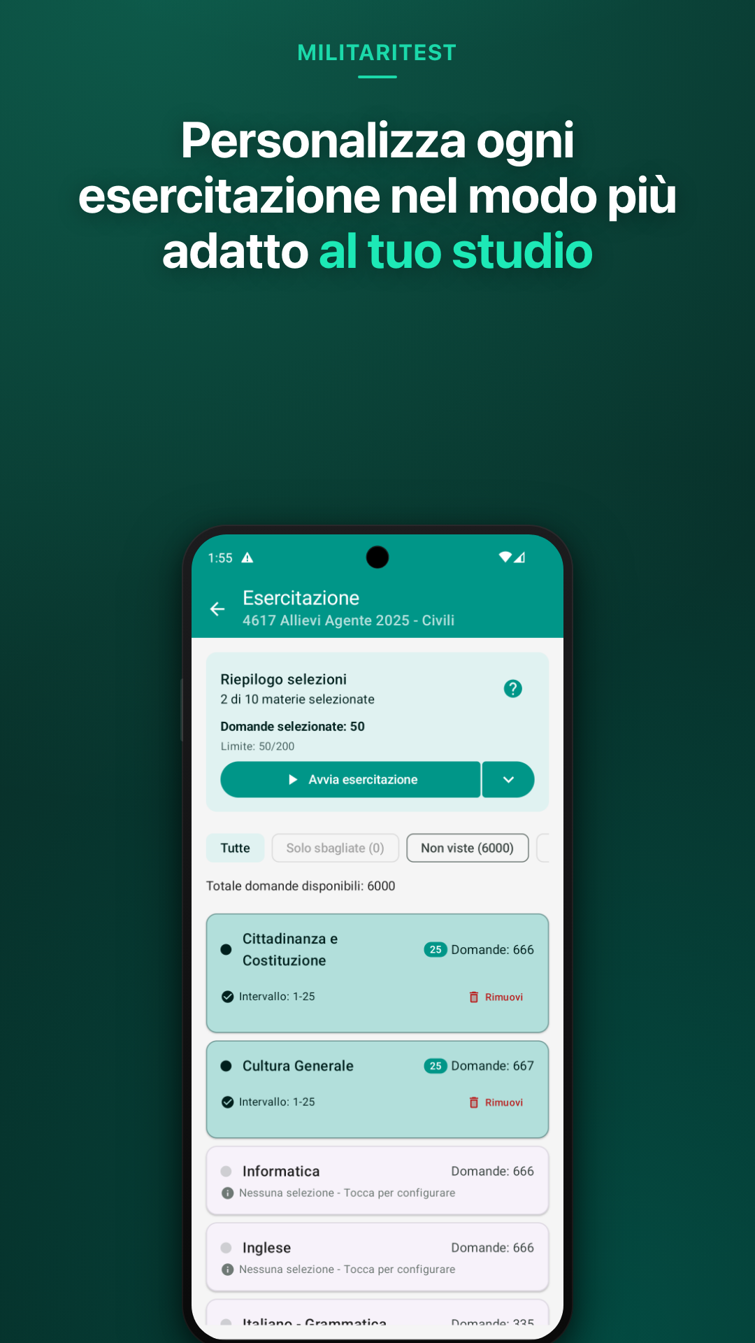 MilitariTest – Simulatore quiz capture d'écran de jeu 2