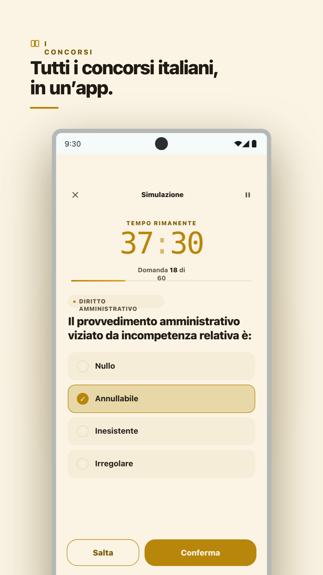 Capture d'écran de l'application Idoneo: Concorsi Pubblici 2