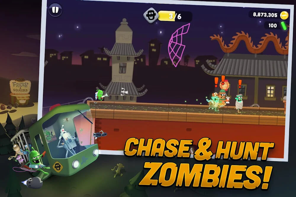 Screenshot gameplay Zombie Catchers 2