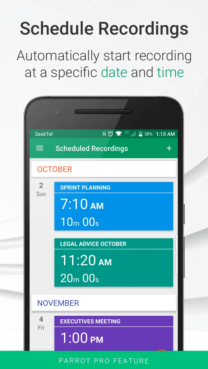 Parrot Voice Recorder capture d'écran 6