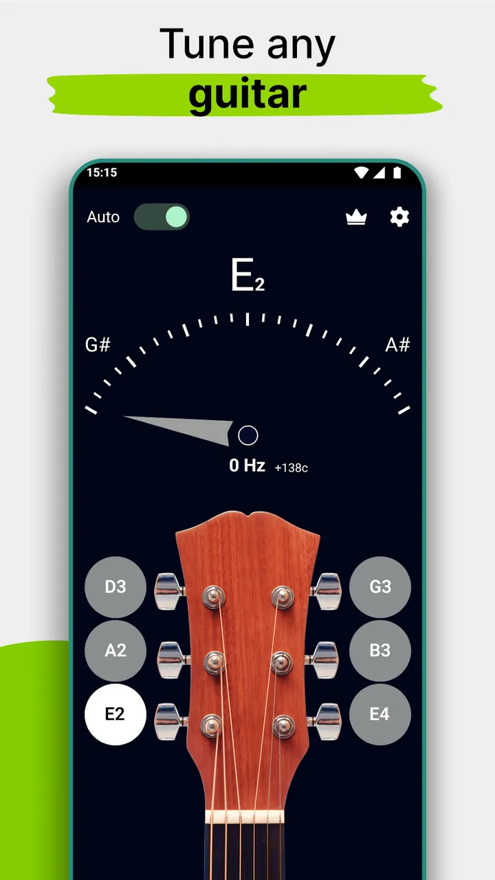 Capture d'écran 4 de l'application Guitar Tuner ZipoApps