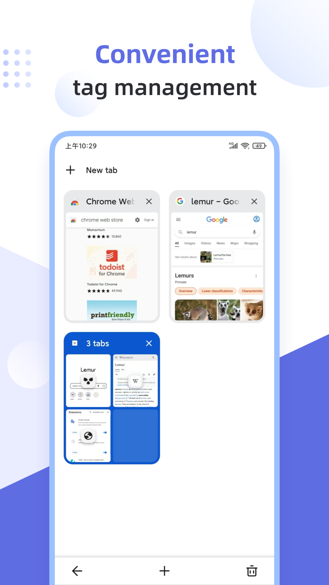 Lemur Browser – Extensions capture d'écran 4