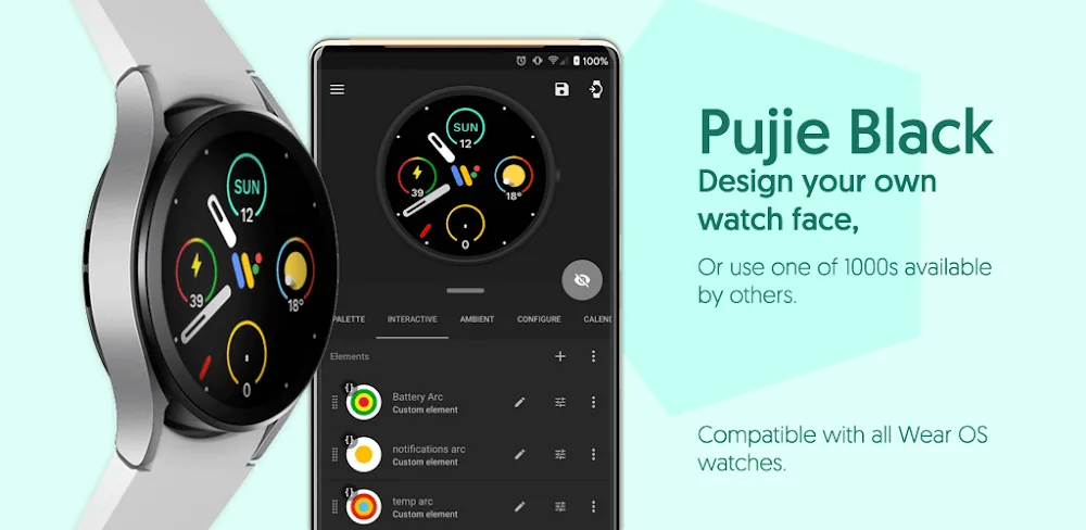 Watch Faces – Pujie – Premium aperçu de l'écran