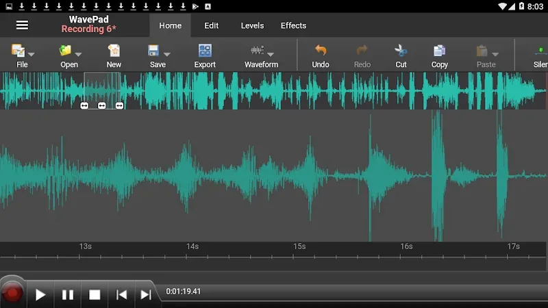 Capture d'écran 2 de WavePad Master's Edition