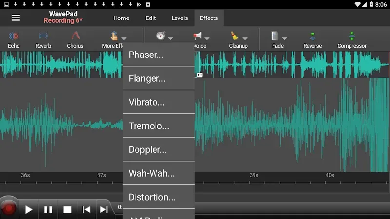 Capture d'écran 3 de WavePad Master's Edition