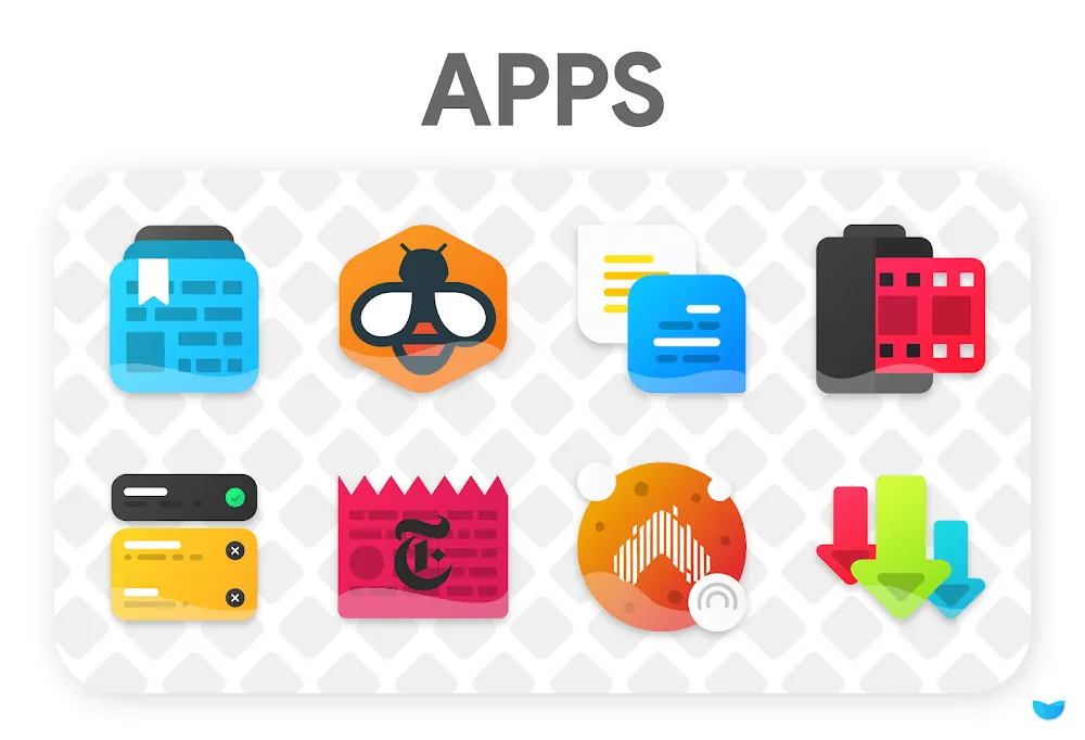 Aperçu de l'application Glaze Icon Pack 3