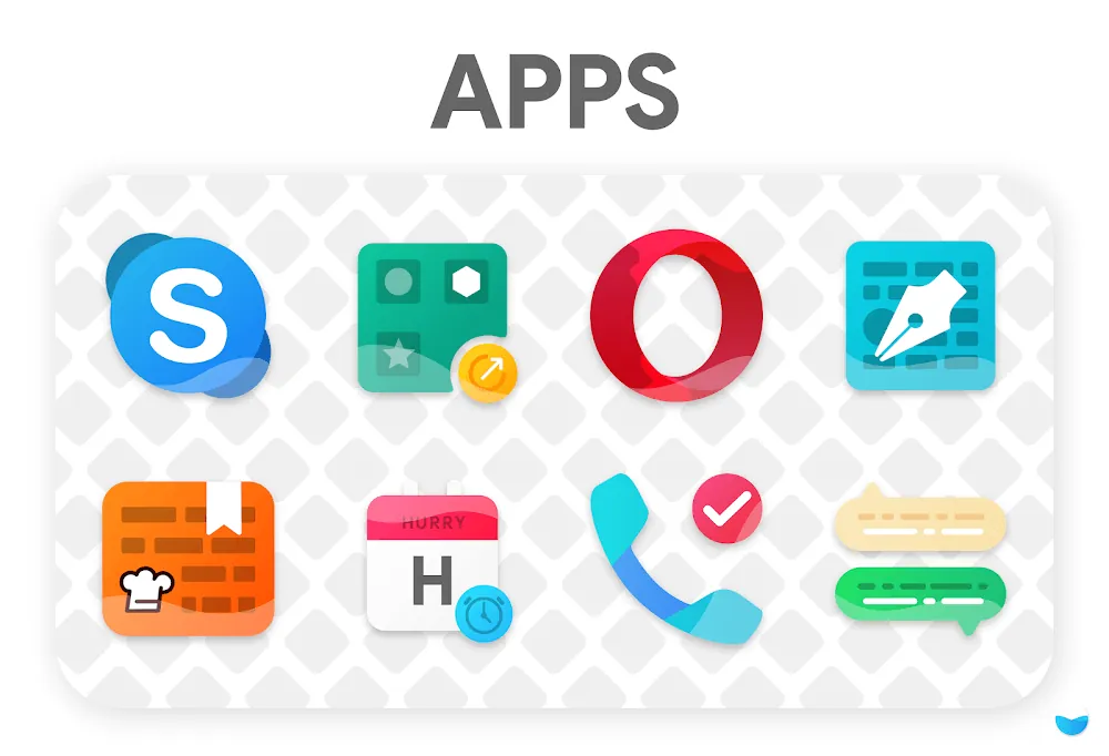 Aperçu de l'application Glaze Icon Pack 7