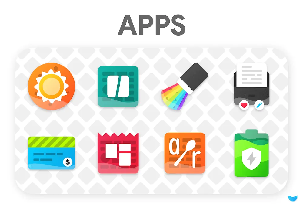 Aperçu de l'application Glaze Icon Pack 4