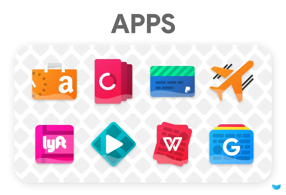 Aperçu de l'application Glaze Icon Pack 2