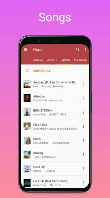 Capture d'écran de l'application Hi-Res Music Player 7