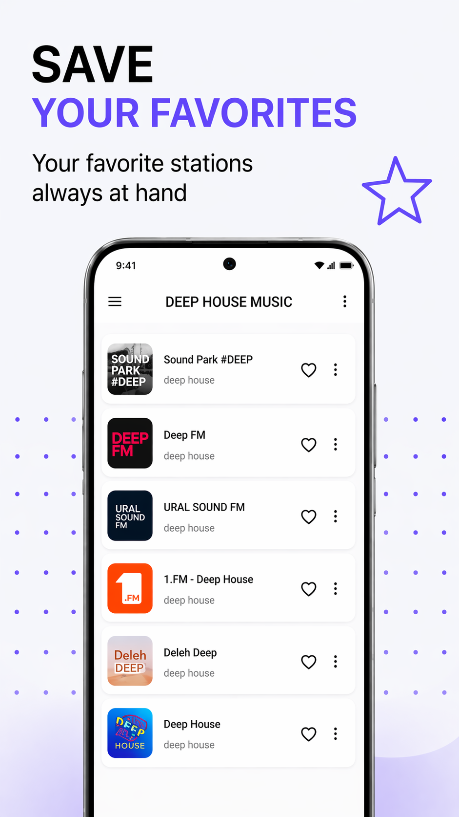 Capture d'écran de l'application Deep House Radio - EDM Music 2