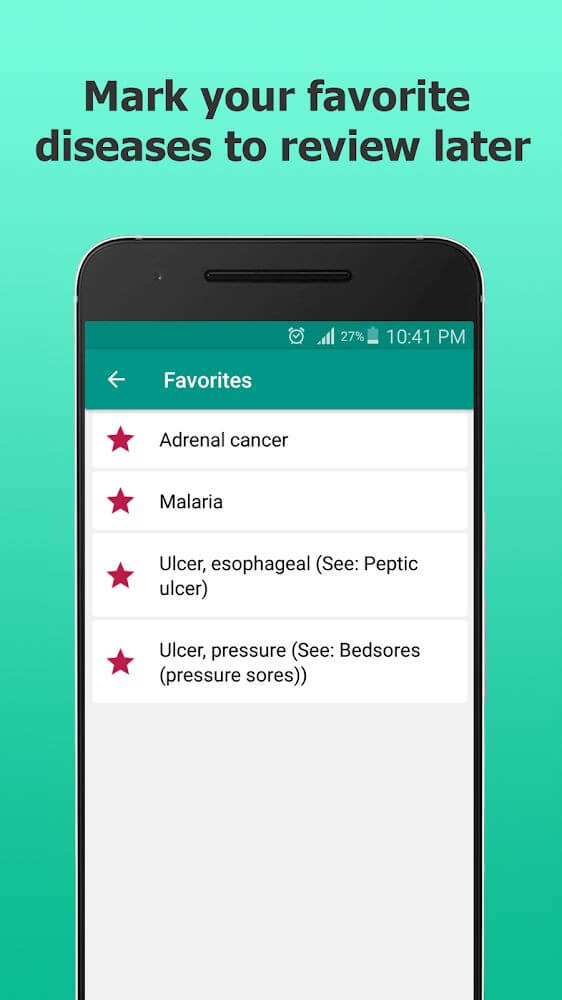 Capture d'écran 5 de l'application Diseases Dictionary