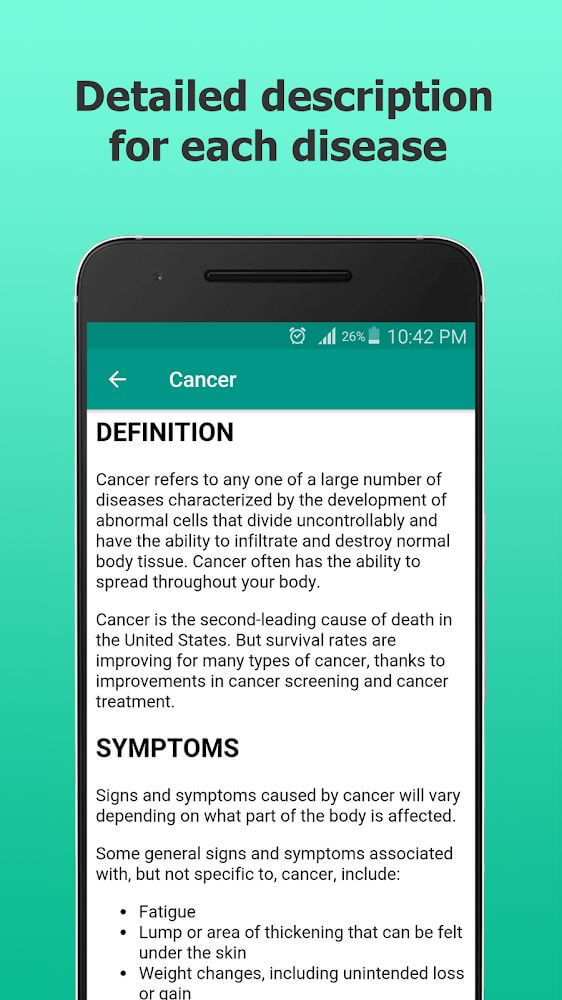 Capture d'écran 4 de l'application Diseases Dictionary